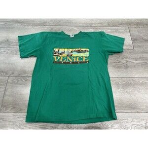 Princess Cruises Single Stitch Shirt | Vintage | Venice Italy Green | Mens Large